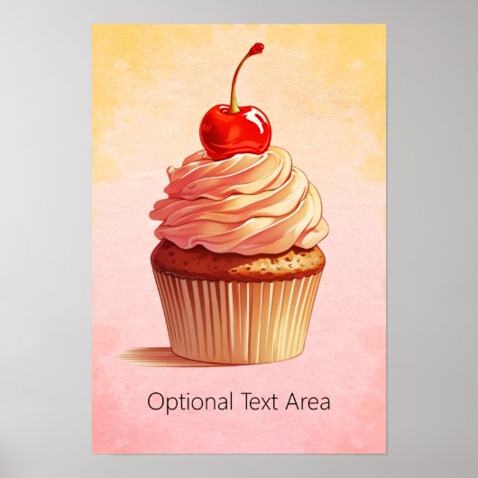 Poster Joli Cupcake Pastel  (Devant)