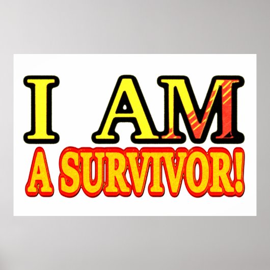 Poster Joli dessin "SURVIVOR". Commandez dès maintenant (Devant)