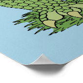 Poster Joli Dragon Vert (Coin)