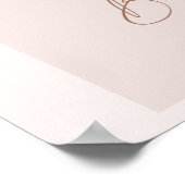 Poster Joli éléphant Floral Boho Arch Baby shower Bienven (Coin)