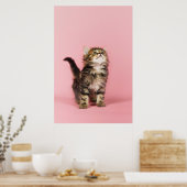 Poster Joli en Kitten rose (Cuisine)
