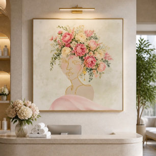 Poster Joli en pivoines