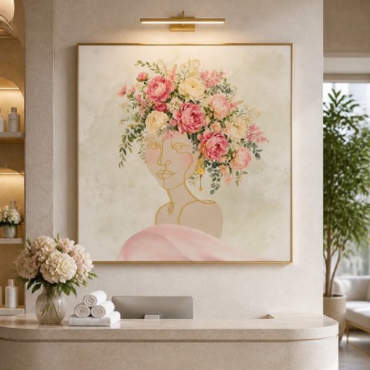 Poster Joli en pivoines