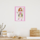 Poster Joli en rose (Cuisine)