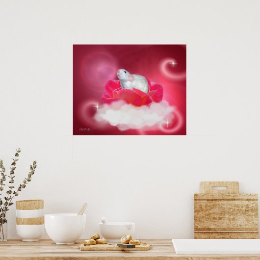 Poster Joli en rose (Cuisine)