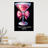 Poster Joli en rose : Cocktail Charm (Cuisine)