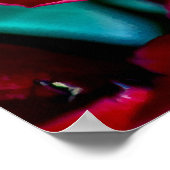 Poster Joli Ensemble De Roses Rouges (Coin)