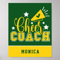 Joli entraîneur Cheer Personnalisé Kelly Vert & Ja