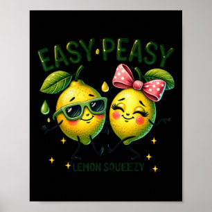 Poster Joli Facile Facile Lemon Squeezy Bonjour Vacances
