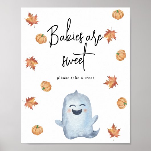 Poster Joli fantôme - Les bébés sont mignons (Devant)