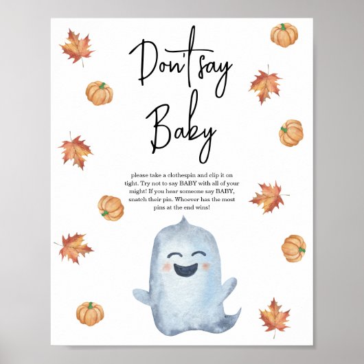 Poster Joli fantôme - Ne dites pas bébé (Devant)