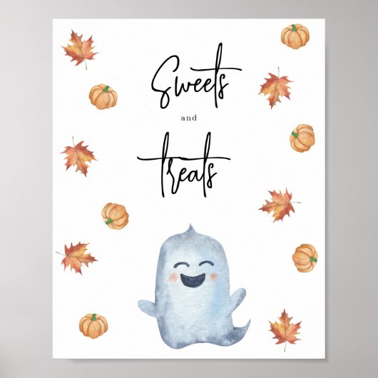 Poster Joli fantôme - Sucreries et friandises (Devant)