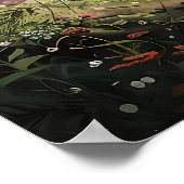 Poster Joli fantôme sur une balançoire dans une impressio (Coin)