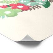 Poster Joli fentes Brown accrochées à l'envers du Baby sh (Coin)