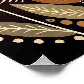 Poster Joli floral le faire compter Citation Inspirivée (Coin)