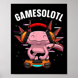 Poster Joli Jeu Art Pour Hommes Femmes Jeu Vidéo Axol