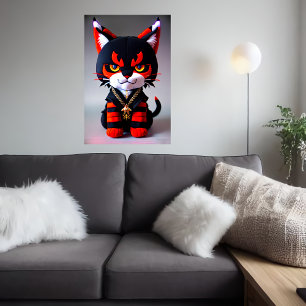 Poster Joli jouet à peluche Lynx   Art AI