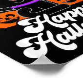 Poster Joli Joyeux Halloween Chat Noir (Coin)