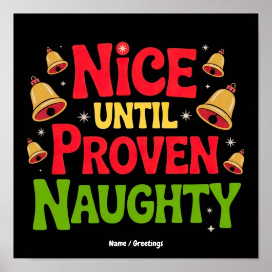 Poster Joli jusqu'à preuve drôle de conception de Noël Co (Devant)