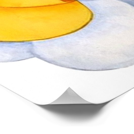 Poster Joli lapin de Pâques (Coin)