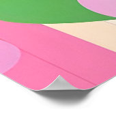 Poster Joli Lapin De Pâques Avec Oeufs Décoratifs (Coin)