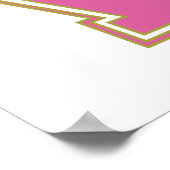 Poster Joli Lover Bingo Ajouter votre initiale (Coin)