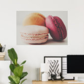 Poster Joli Macaron français (Bureau à domicile)