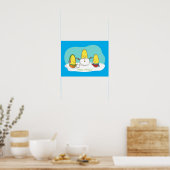 Poster Joli Maïs de Noël Construit Snowman (Cuisine)