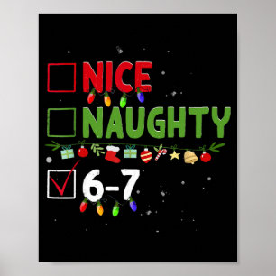 Poster Joli Mauvais 67 Six Sept Drôle de Noël 6 7 Meme