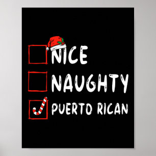 Poster Joli méchant Noël portoricain Porto Rico Lui