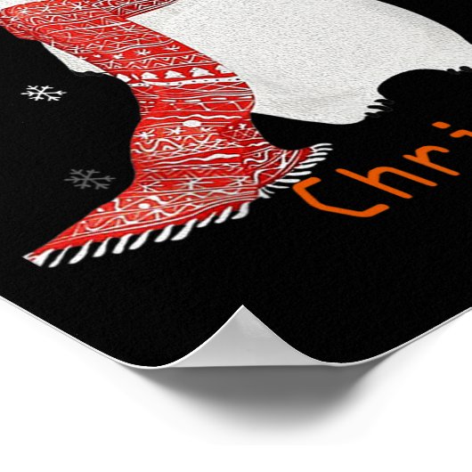 Poster Joli Ours Polaire Joyeux Noël Noël Noël Noël Noël (Coin)