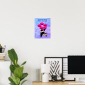 Poster Joli Panda Bear Jonglage Ajouter Votre Propre Text (Bureau à domicile)
