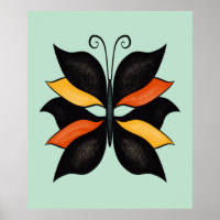 Joli papillon Art Abstrait
