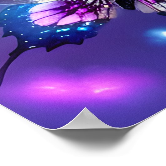 Poster Joli papillon Sky (Coin)