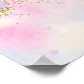 Poster Joli Pastel Agate | Aquarelle de la veine Parties  (Coin)