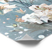 Poster joli paysage de plage illustration aquarelle style (Coin)