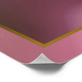 Poster Joli Pétales Roses Fractées (Coin)