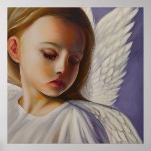 Poster Joli petit ange enfant