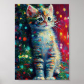 Poster Joli petit chat de Noël  (Devant)