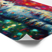 Poster Joli petit chat de Noël  (Coin)