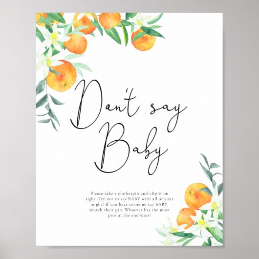 Poster Joli petit coeur Ne dis pas bébé (Devant)