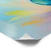 Poster Joli petit dragon bleu (Coin)
