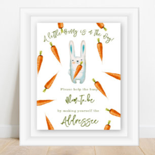 Poster Joli petit lapin - Future maman destinataire
