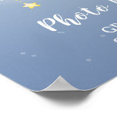 Poster Joli petit renard sur la baby shower de la lune (Coin)