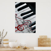Poster Joli piano (Cuisine)