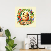 Poster Joli poussins de Pâques (Bureau à domicile)