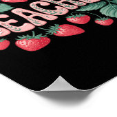 Poster Joli professeur fraise (Coin)