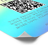 Poster Joli Rainbow Fade Custom Wedding Honeymoon Fund (Coin)