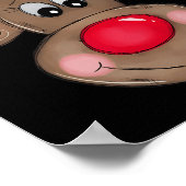 Poster Joli Reindeer Joyeux Marque De Noël Filles Enfants (Coin)