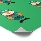 Poster Joli renard vert (Coin)